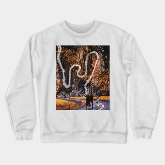 Long Way Home Crewneck Sweatshirt by sherifarts